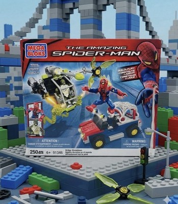 Mega Bloks 91346  The Amazing Spider-Man Bridge Showdown  Building~New~OPEN BOX