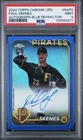 2024 Topps Chrome Update Series Autographs Paul Skenes #RA-PS (AU, RC) Blue /150