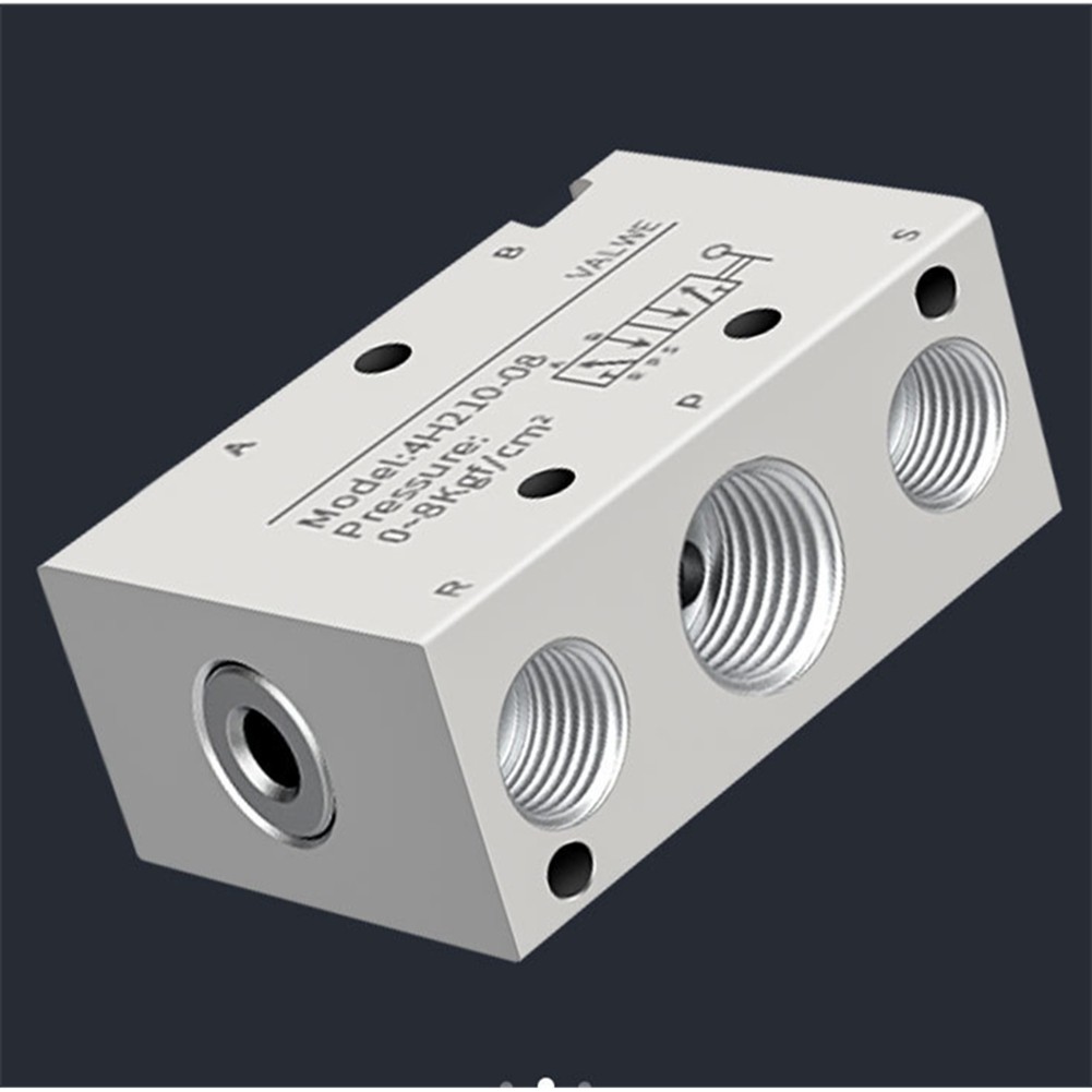 5/2-Way Pneumatic Valve With Hand Lever, Manual Control, 2 Positions ...