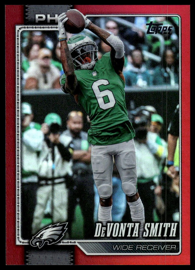 2026 Topps Flagship #165 DeVonta Smith Red Foil #/5