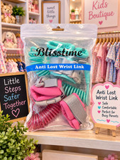 Blisstime Toddler Leash, 2 Pack Anti Lost Wrist Link with Key Lock