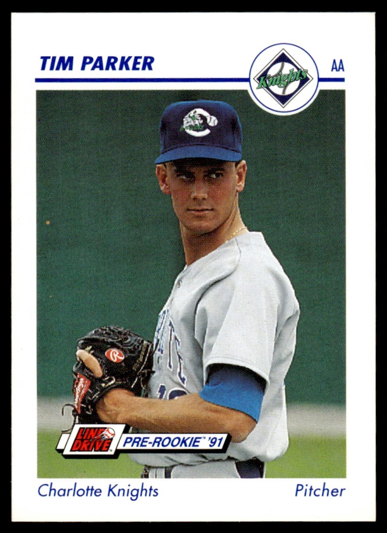 1991 LINE DRIVE AA TIM PARKER #137 CHARLOTTE KNIGHTS 3632