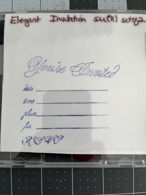 Elegant Invitation Set of 2  * Retired Stampin' Up Rubber Stamps