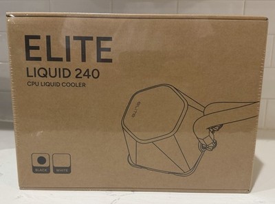 Cooler Master Elite Liquid 240 CPU AIO Cooler 240mm Radiator 2x ARGB PWM Fans