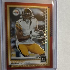 Panini 2025 Donruss Optic DK Metcalf Steelers Red Prizm #180 /149 Card