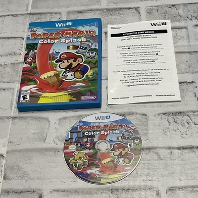 Paper Mario Color Splash Nintendo Wii U Complete CIB EXCELLENT CONDITION Game