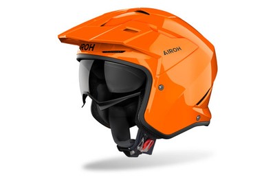 Airoh Kombakt Jet Helmet Orange Gloss Shell 1200-1399 g 2 Sizes S-XXL