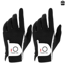 Men's All-Weather Golf Gloves 2-Pack - Breathable Rain Grip for Hot Conditions
