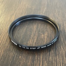 Tiffen 52 to 55 Step-Up Ring Metal double threaded screw Made In Japan