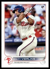 2022 Topps Matt Vierling Rookie Philadelphia Phillies #316