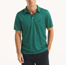 Nautica Mens Navtech Golf Fit Moisture Wicking UV Protection Soft Interlock Polo