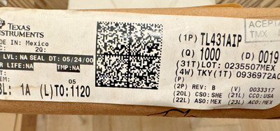 Lot of 1000 PCS TL431AIP Texas Instruments Shunt Adj V Ref 2.495V-36V DIP  ±1%