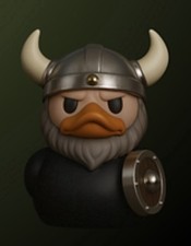 Mythological Duck Jeep Duck Viking Duck