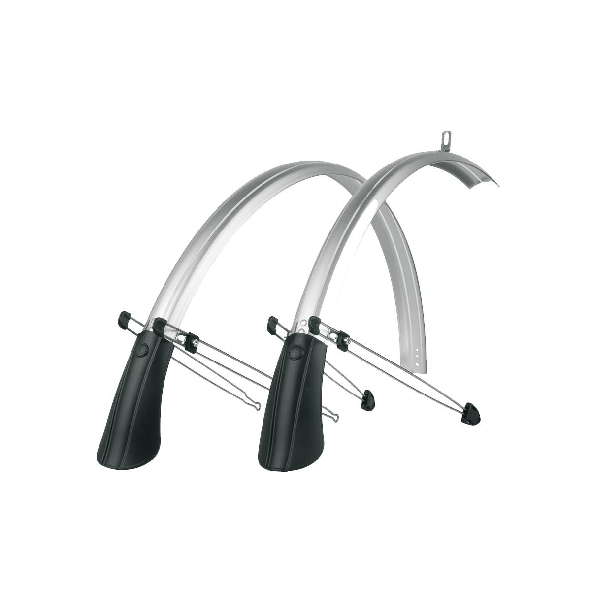 Sks  Commuter Mudguard Set With Spoiler - Silver - 26in 60mm - Image 3