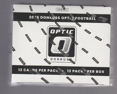 2025 PANINI OPTIC FOOTBALL FACTORY SEALED JUMBO CELLO FAT PACK BOX - 144 CARDS