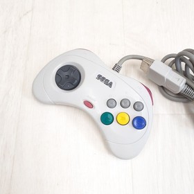 Sega Saturn Console Japan White bundle with 2 Controllers & 5 Games tested