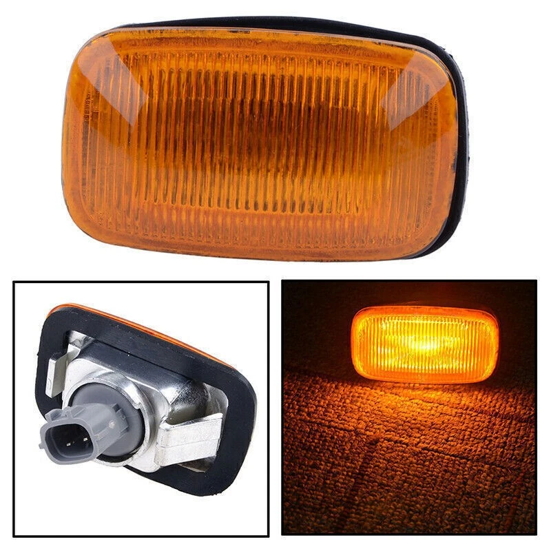 Pair Left Right Side Marker Turn Signal Lamp For Toyota Land Cruiser LC100 98-07 Foto 2 de 4