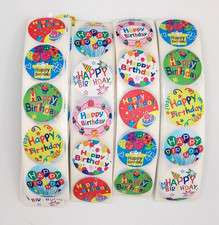 30 Happy Birthday Stickers/Party/Scrapbooking/Planners/Crafts/Journals/1 inch