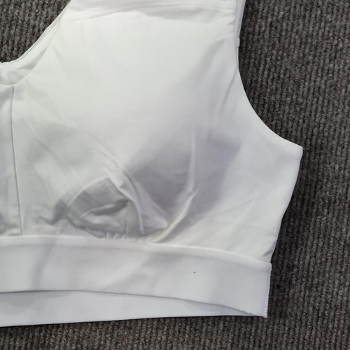 Tommie Copper Sports Bra Womens XL White Copper Znergy Compression V-Neck Mesh - Picture 2 of 14