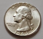 1963 P Washington Quarters 90% Silver 50c Philadelphia     (X7)