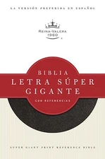RVR 1960 BIBLIA LETRA SUPER GIGANTE CON REFERENCIAS, NEGRO By B&h Espanol NEW