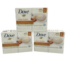 Dove Soap Bar 24 Pack Shea Butter and Vanilla 3.75 oz 106g Moisturizing