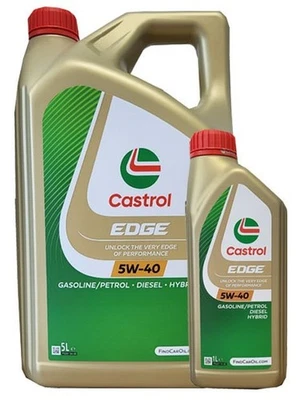 Castrol Edge 5W-40 Huile Moteur VW 505 00 505 01 MB 229.31 6 L - Photo 1/4