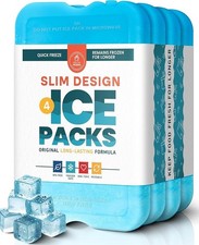 Healthy Packers® Ice Pack for Lunch Box or Coolers - Freezer Packs (Set of 4)