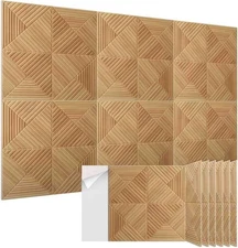 6 Pack Large Acoustic Panels 23.6 x 23.6 Inches Soundproof Wall Panels