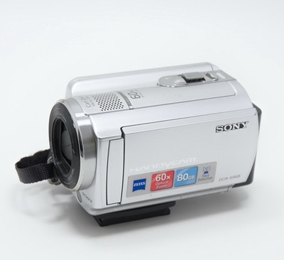 Sony Handycam DCR-SR68 Silver Video Digital Camcorder 60x Zoom 80GB HDD - Tested