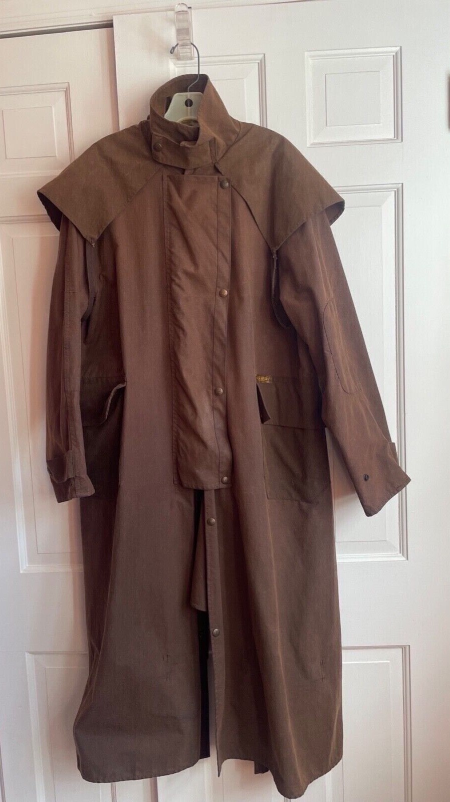 Vintage DrizaBone Australian Oilskin Riding Coat/Dus… Gem