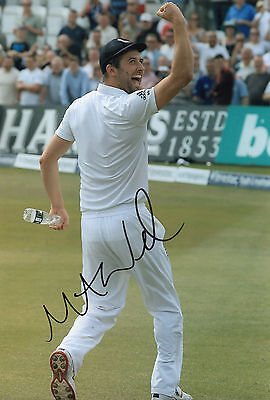 SPORT Signed 12x8 Photograph MATT PRIOR ENGLAND CRICKET