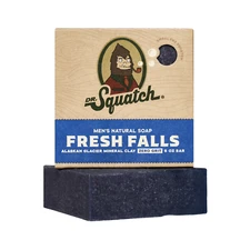 Dr. Squatch Fresh Falls Natural Bar Soap for Men Body Soap Gifts for Men, 5 Oz