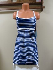 SALE NWT Eco Swim by Aqua Green Blue Black Swim Dress Swimwear Swimsuit Sz 16 18