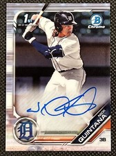 2019 Bowman Draft Chrome Autographs  #CDA-NQ Nick Quintana