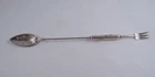 GORHAM STERLING # 74 COMBINATION OLIVE SPOON PICKLE FORK BRITE CUT RARE 10 3/4"