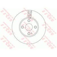 TRW 2X Bremsscheibe Vorne Ø257.5 Mm InnenbelüFtet FüR Mazda MX-5 IV ND 1.5 2