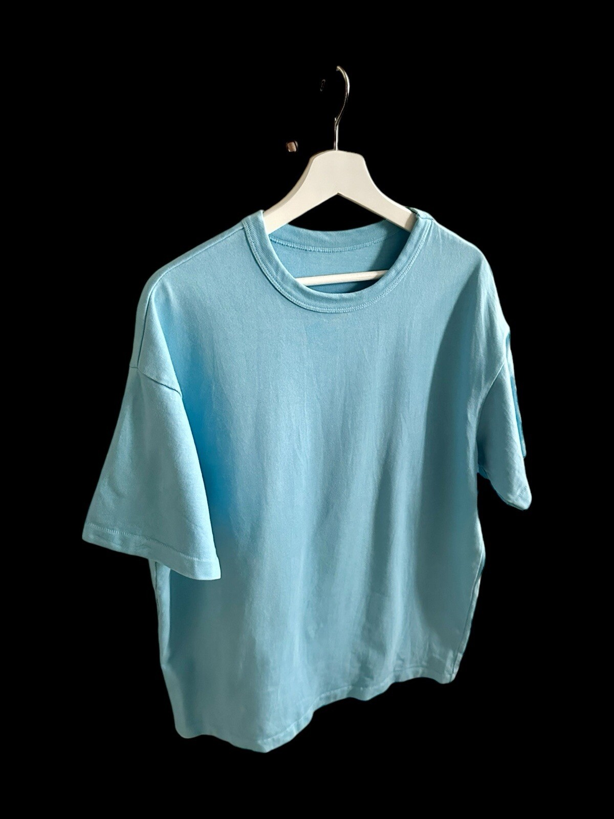 MadHappy Basic Light Blue Blank Single Stitch Hea… - image 2