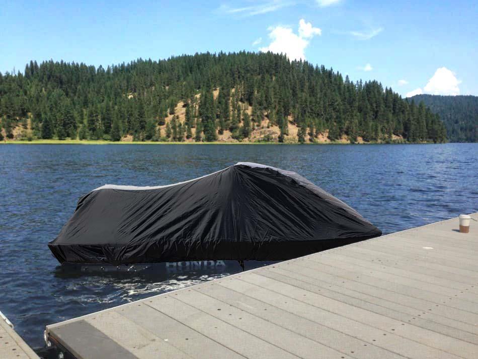 420 Denier Black Gray PWC Jet Ski Cover fits Yamaha WaveRunner XL 700 2001 2002
