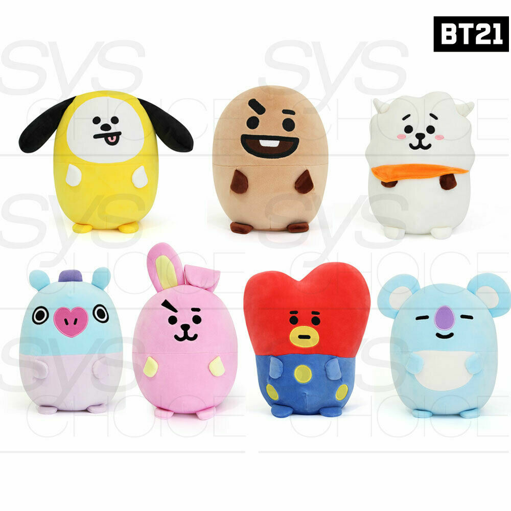 BTS BT21 Official Authentic Goods Egg Pillow Cushion 220 x 260 x