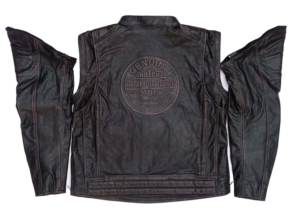 Men's dauntless convertible leather jacket sale