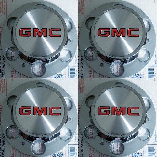 4PC CHEVROLET CHEVY GMC TRUCK CAPS OF 6 LUG 15" 15x8 RALLY WHEEL CENTER