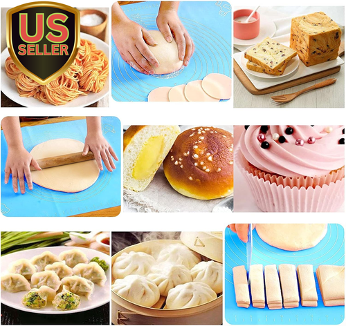 27.6X19.7In Silicone Baking Mat Sheet Pastry Mat with Measurement, Non-Slip P...