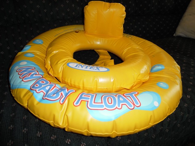 yellow baby swim ring