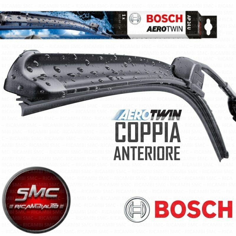 Kit Spazzole Tergicristallo Fiat Nuova 500 312 Dal 2007 Anteriori Bosch Aerotwin - Immagine 1