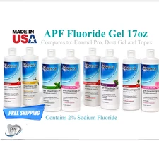 Dental APF Flouride Gel Thixotrophic Fluoride 1.23% 17 Oz/ 500ml Btl, Exp 01/27