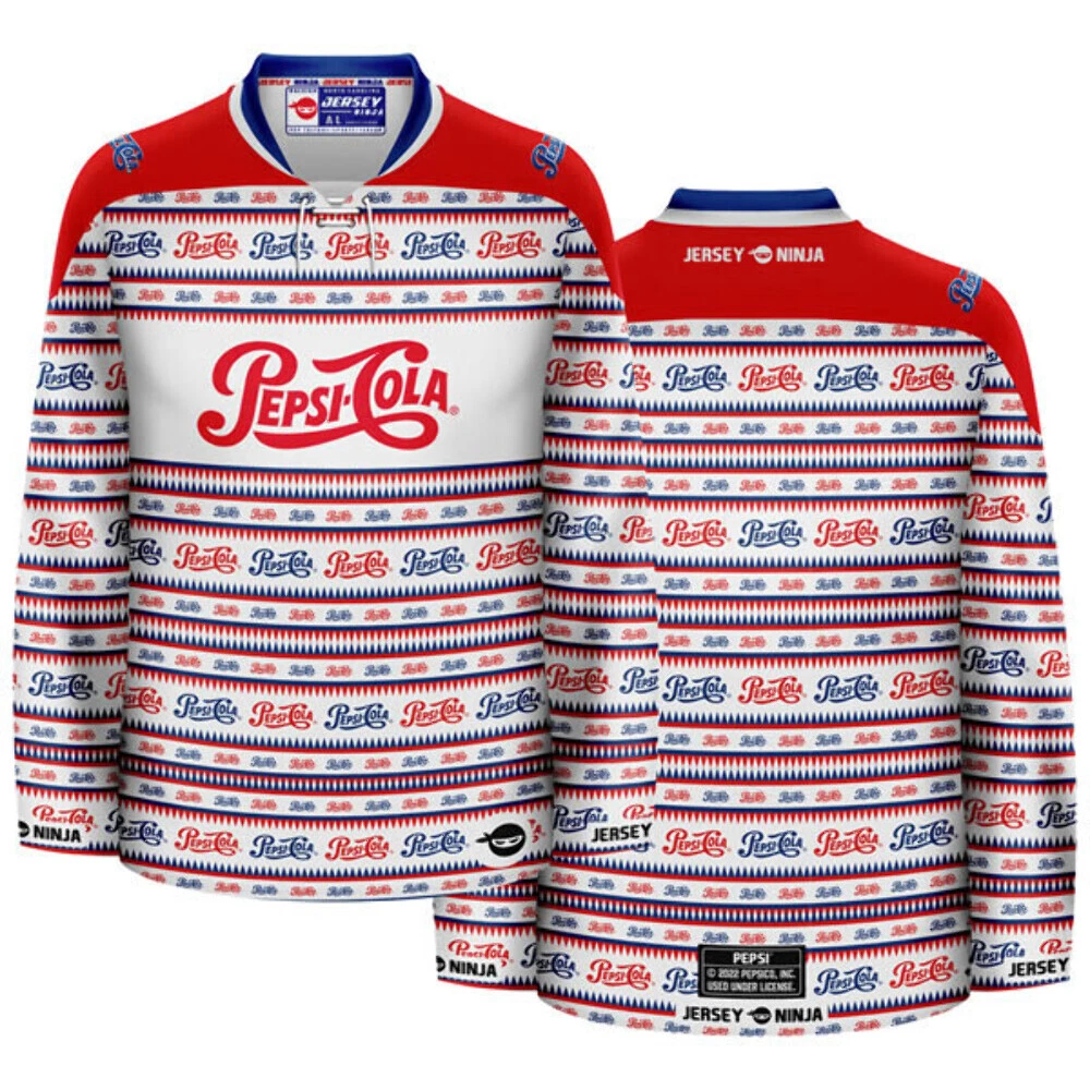 Pepsi 1950 Throwback Ugly Sweater Hockey Jersey