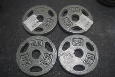 4 x 2.5 LBS Cap Barbell 1” Standard Weight Plate Total 10 lb Cast Iron Dumbbell