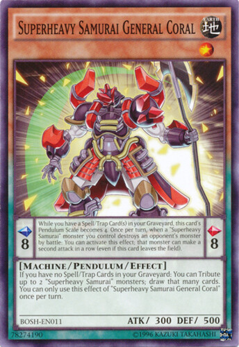 1x Superheavy Samurai General Coral - BOSH-EN011 - Common