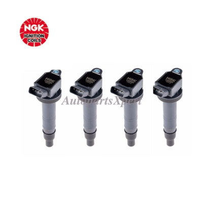 90919-C2002 4x NGK Ignition Coil For Toyota Matrix Tacoma Tundra